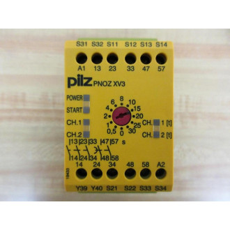 Pilz PNOZ XV3 3024VDC 3N0 2NOT Relay PNOZ XV33024VDC3N02NOT - Used