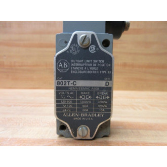 Allen Bradley 802T-C Oilight Limit Switch WZ-13956 - Used