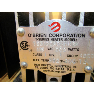 O'Brien TS3120ABNNN2H Heater - Used