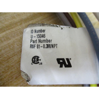 Turck RSF 61-0.3MNPT Mini-Fast Male Receptacle U-15046 - New No Box