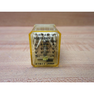 IDEC RY4S-U-220-240V AC Relay RY4S-U-AC220-240V - New No Box