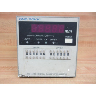 Ono Sokki DG-4240 Control Indicator DG4240 - Used