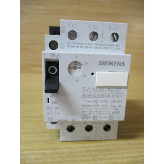 Siemens 3VU1300-1NL00 Motor Starter Circuit Breaker 8-13 AMP - Used