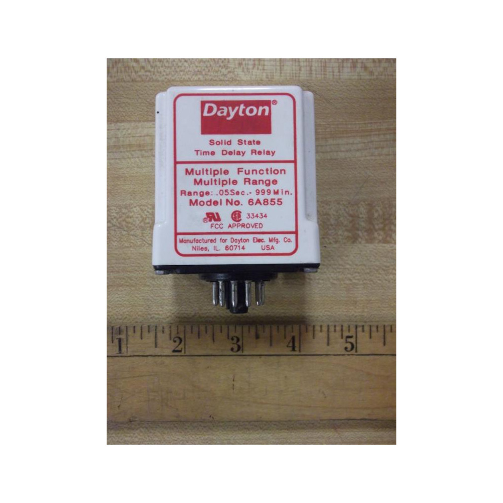 Dayton 6A855 Time Delay Relay - Used