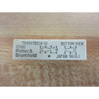 Potter & Brumfield T84S17D214-12-12V DC Relay T84S17D214-12-12VDC - New No Box