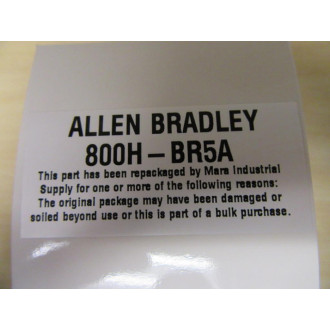 Allen Bradley 800H-BR5A Push Button Switch