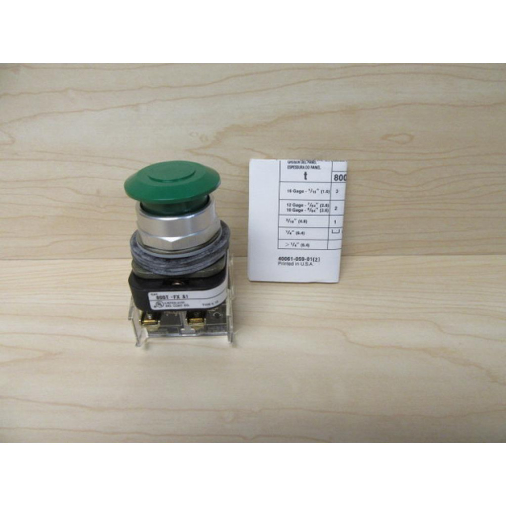 Allen Bradley 800T-FXA1 Pushbutton 800TFXA1 Green - New No Box