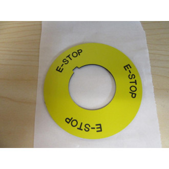 Generic Emergency Stop Legend - Used