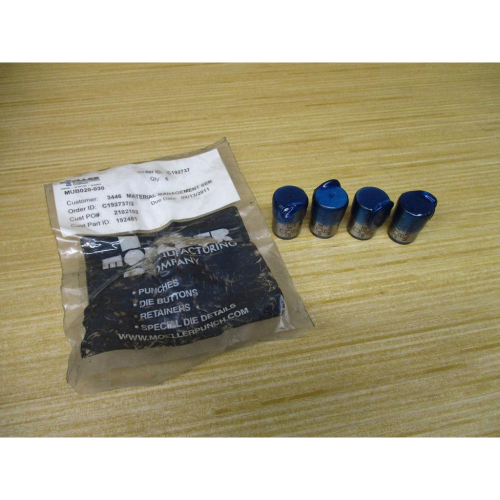 Moeller Precision Tools MUB020-030 Die Button MUB020030 (Pack of 4)