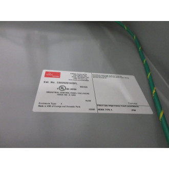 nVent Hoffman CSD202012SPL Concept Enclosure CSD202012 - Used
