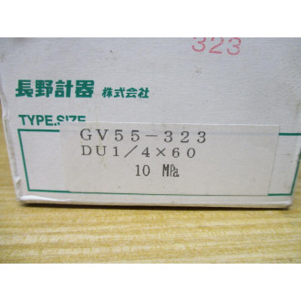 Nagano Keiki GV55-323-10M-TM Pressure Sensor Switch Gauge GV55-323-10