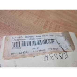 Goulds N-04 Bearing Locknut N04 (Pack of 4) - New No Box