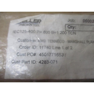 Moeller Precision Tools IEC125-400 Ball Lock Punch 4283-071