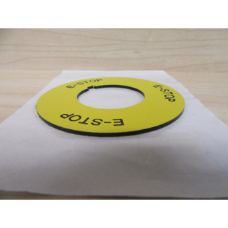 Generic Emergency Stop Legend - Used