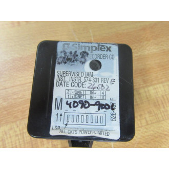 Simplex 4090-9001 Fire Alarm Monitor Module 40909001 - Used