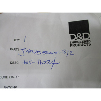 D&D Engineered Products J43755000-312 Wiper Seal J43755000312