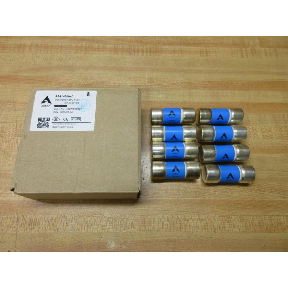 Adler Electric A942450b00 PV Fuse A94 gPV (Pack of 8)