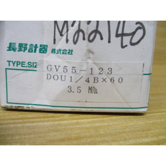 Nagano Keiki GV55-123-3.5MPA Pressure Sensor Switch Gauge GV55-123