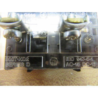 Allen Bradley 800T-D6D2 Pushbutton 800TD6D2 - Used