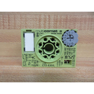 Multi Comat CT2-E20L Time Delay Relay CT2E20L - New No Box