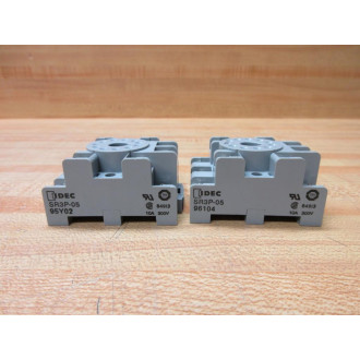 IDEC SR3P-05 Relay Socket SR3P05 Grey (Pack of 2) - New No Box