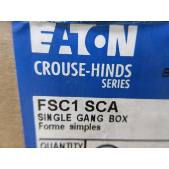 Eaton FSC1 SCA Condulet Outlet Box FSC1SCA (Pack of 5)