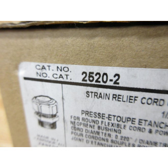 Thomas And Betts 2520-2 Strain Relief Cord Connector 25202 (Pack of 20)