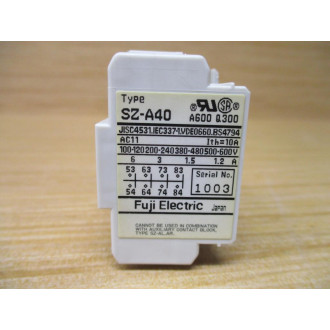 Fuji Electric SZ-A40 Auxiliary Contact SZA40 - New No Box