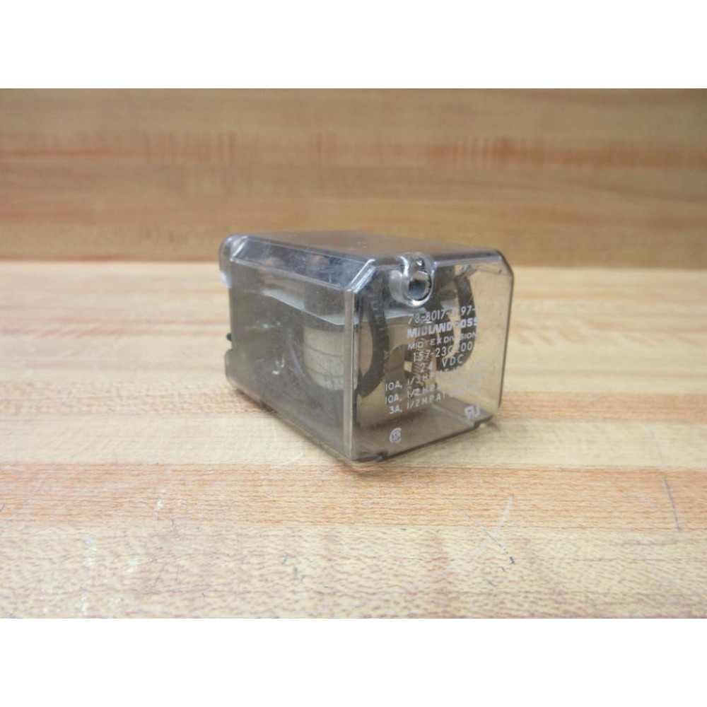 Midtex Midland 157-23C200-24V DC Aemco 157-23C200-24VDC Clear - Used