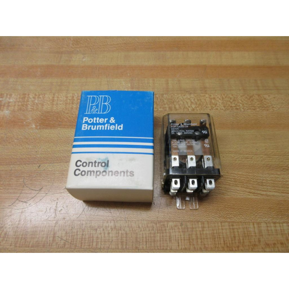 Potter & Brumfield KUP-14D55-24V DC Relay KUP-14D55-24VDC 10A 13HP