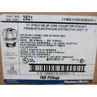 Thomas And Betts 2521 Lug Connector (Pack of 25)