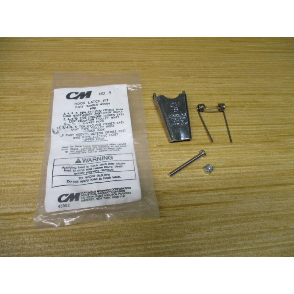 Columbus McKinnon 45664 CM Hook Latch Kit No.8