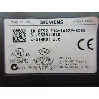 Siemens 6ES7 214-1AD22-0XB0 Control Board 6ES72141AD220XB0 - Used