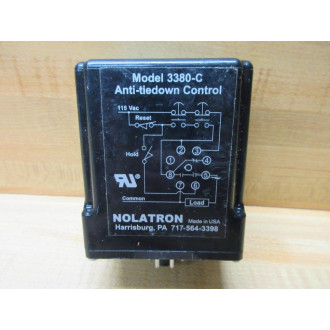 Nolatron 3380-C-115V AC Anti-Tiedown Control 3380C-115VAC - Used