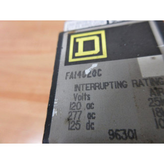 Square D FA14020C Circuit Breaker - Used
