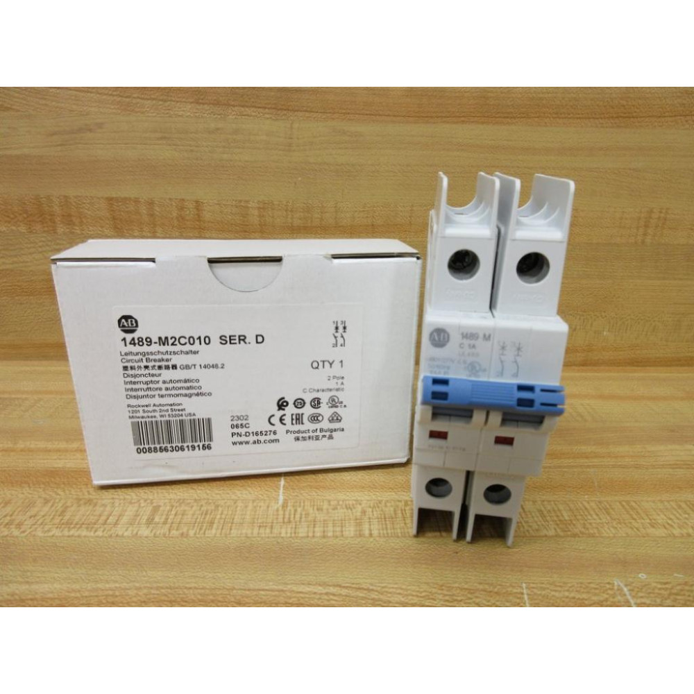 Allen Bradley 1489-M2C010 Circuit Breaker 10 AMP Series D