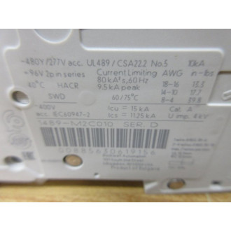 Allen Bradley 1489-M2C010 Circuit Breaker 10 AMP Series D