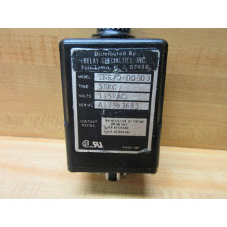 Syracuse Electronics TNRD-00303 PS Timer Relay TNRD00303 - Used