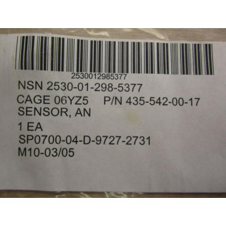 Mercedes Benz 435-542-00-17 Brake Wear Sensor