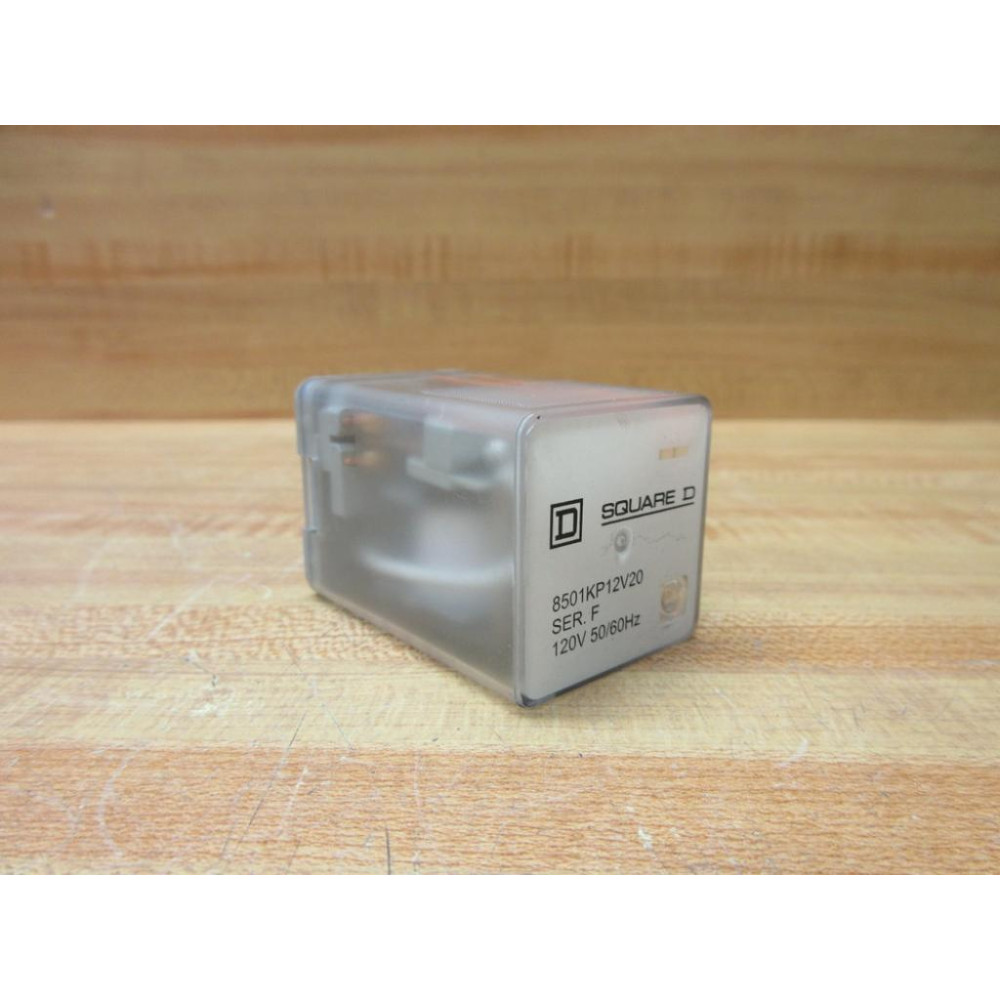 Square D 8501-KP12V20 Relay 48074 8501-KP12V20-120V Series F - Used