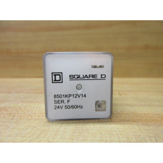 Square D 8501-KP12-V14-24V Relay 8501-KP12-V14 Series F - Used