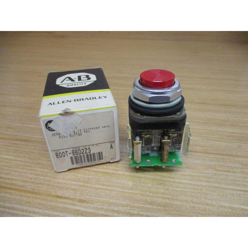 Allen Bradley 800T-B6D2Z3 Push Button W Quick Connect Board