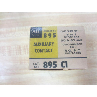 Allen Bradley 895-C1 Auxiliary Contact 895C1