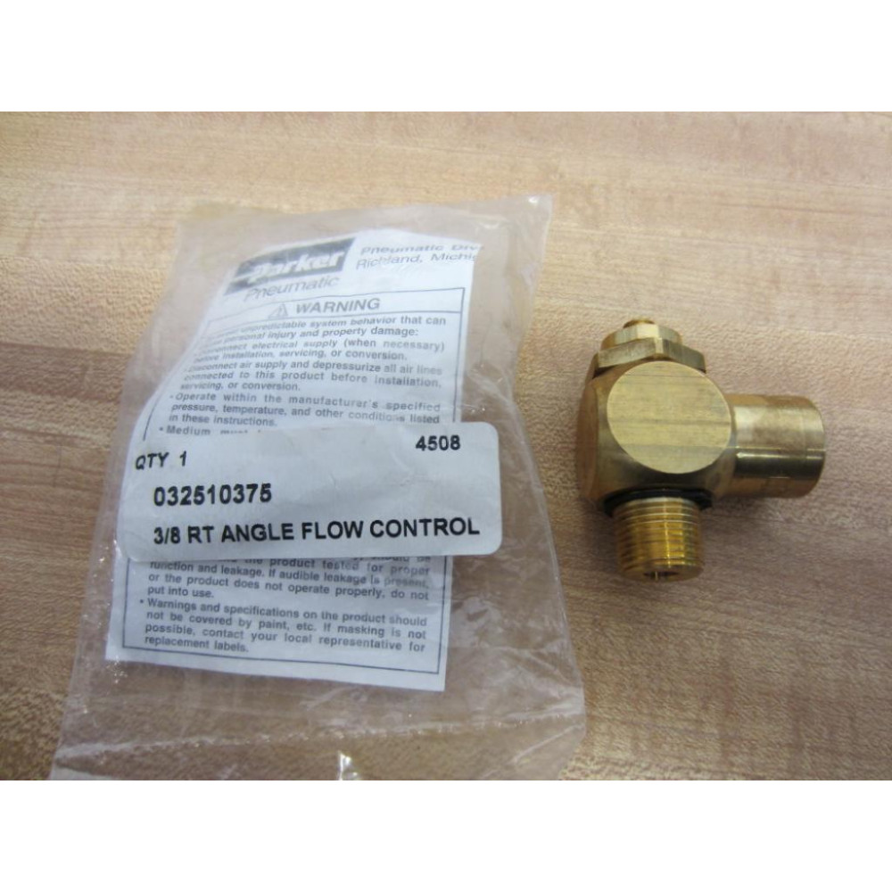 Parker 3251-0375 38 RT Flow Control Valve 32510375