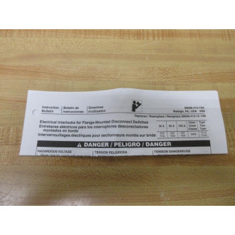 Square D 9999TC10 SPDT Auxiliary Contact Kit 85847 White Knob WO Screw