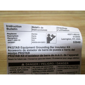 Square D PKGTAB rounding Bar Insulator Kit (Pack of 10)