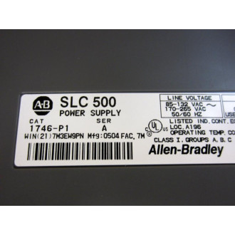 Allen Bradley 1746-P1 Power Supply 1746P1 Ser A, WO Door - Used