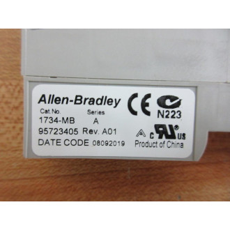 Allen Bradley 1734-MB IO Mounting Base 1734MB With 1734-RTB - New No Box