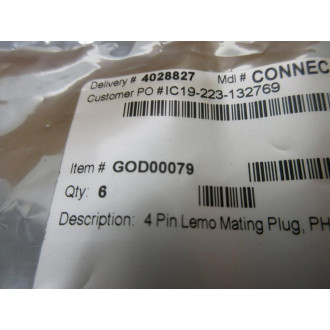 Futek GOD00079 Lemo Mating Plug (Pack of 6)