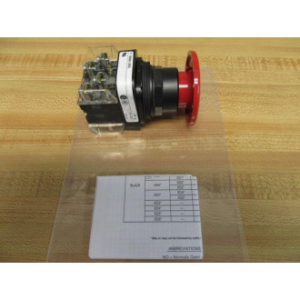 Allen Bradley 800H-DR6 Pushbutton 800HDR6 Red Jumbo Button